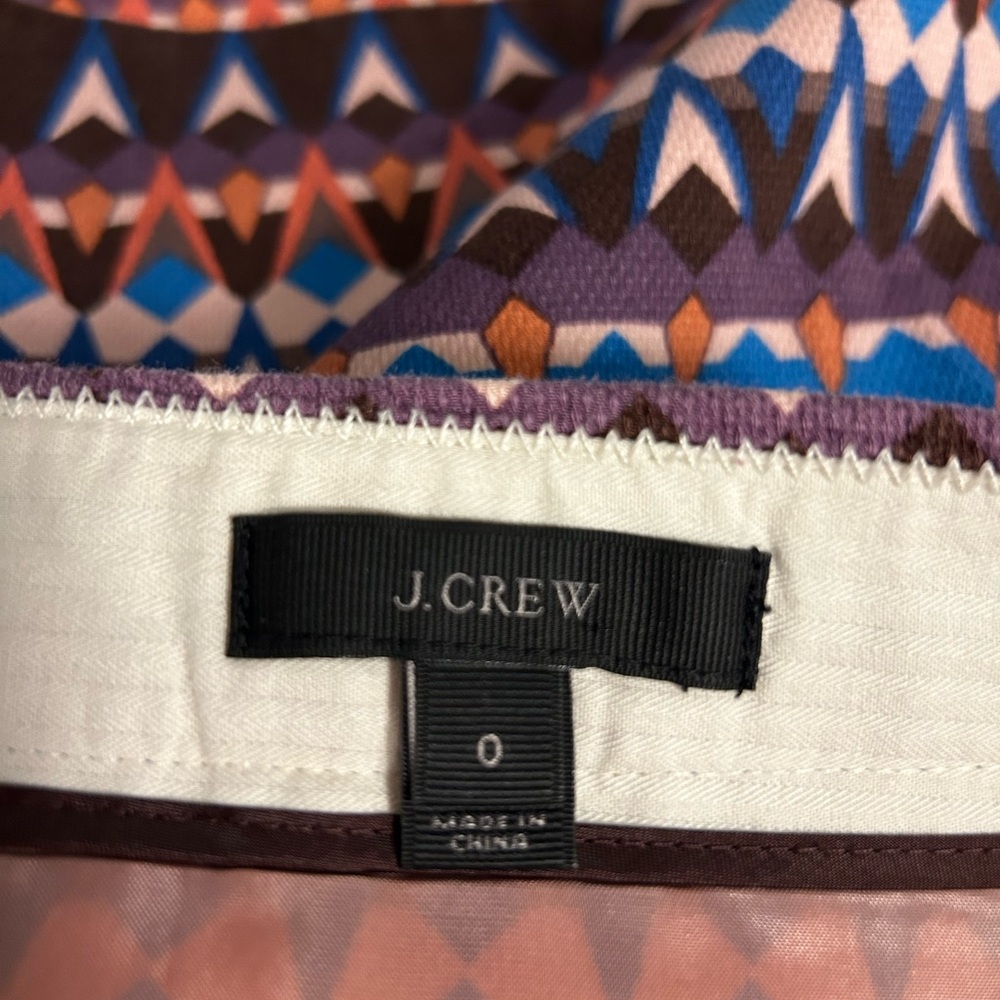 J. Crew Multicolor Geometric Shorts